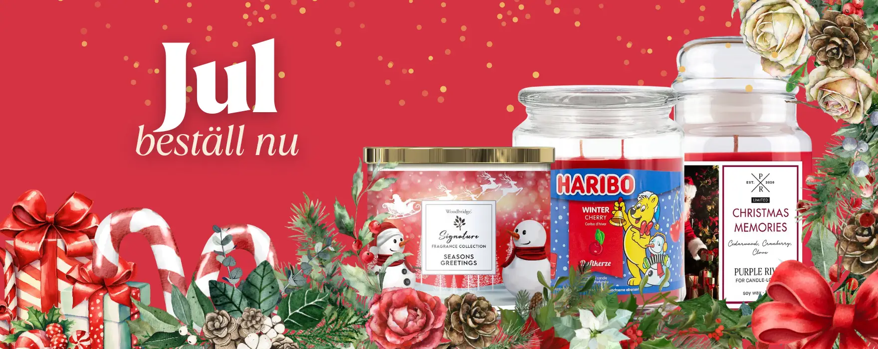 Julkollektion av doftljus - ljustillverkare, ljusgrossist, ljusdistributör CWStore