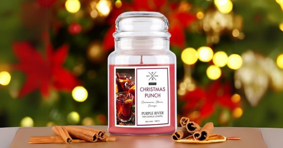 New Purple River Christmas scented candles