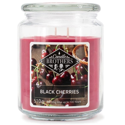 Candle Brothers Grote geurkaars in glas Black Cherries 510 g