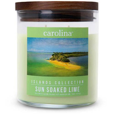 Colonial Candle Islands Collection sojowa świeca zapachowa z olejkami eterycznymi 425 g - Sun Soaked Lime