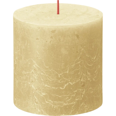 Bolsius Rustic stump candle 100/100 mm - Oat Beige