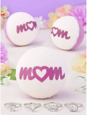 Charmed Aroma bath bomb with jewelry ring for mom