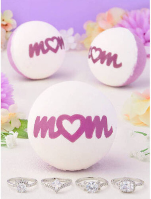 Bombe de bain Charmed Aroma avec anneau de bijoux pour maman