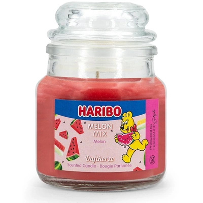 Haribo petite bougie parfumée en verre 85 g - Melon Mix