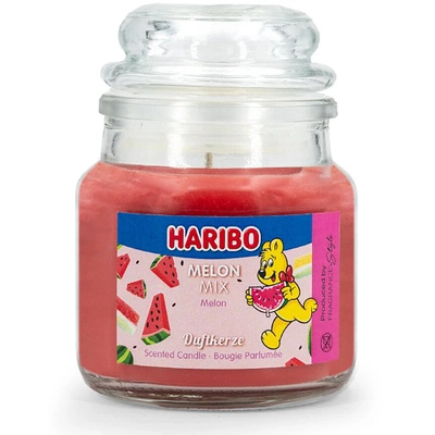 Haribo pequeña vela perfumada en vaso 85 g - Melon Mix