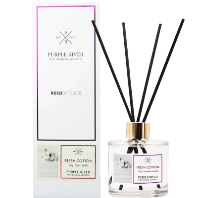 Purple River geurstokjes 100 ml - Fresh Cotton