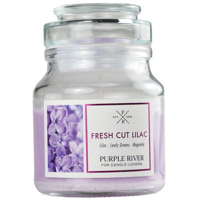 Purple River candela di soia profumata 113 g - Fresh Cut Lilac