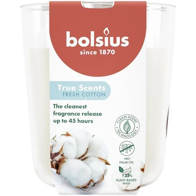 Bolsius True Scents geurkaars 97/83 mm - Fresh Cotton