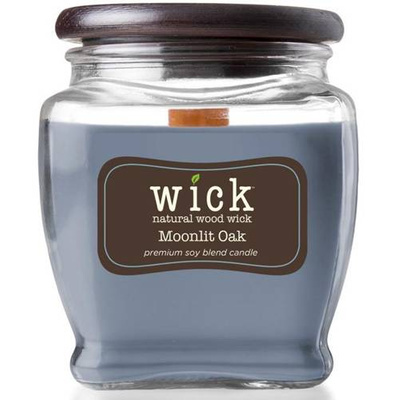 Soja geurkaars houten lont Colonial Candle Wick - Moonlit Oak