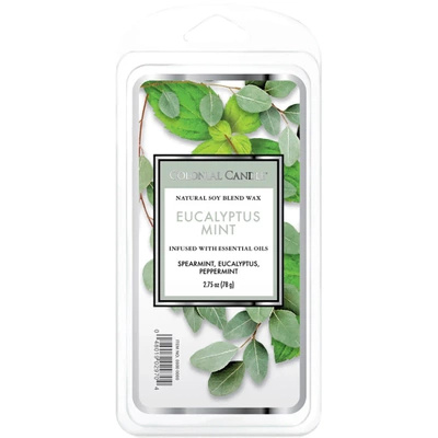 Vonný sójový vosk 77 g Colonial Candle - Eucalyptus Mint