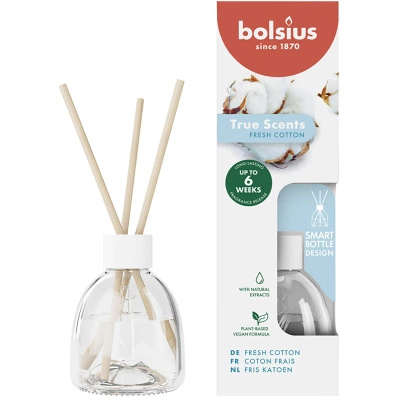 Bolsius True Scents 60 ml fragrance diffuser - Fresh Cotton