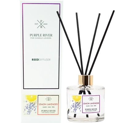 Purple River geurstokjes 100 ml - Lemon Lavender