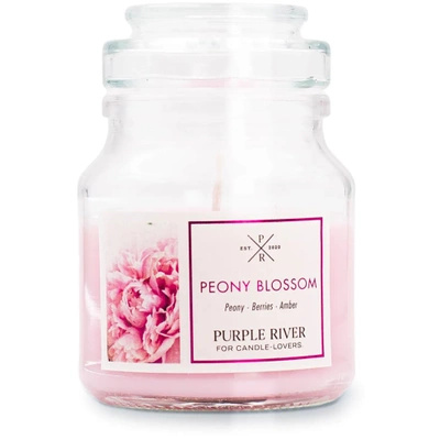 Soy scented candle Peony Blossom Purple River 113 g