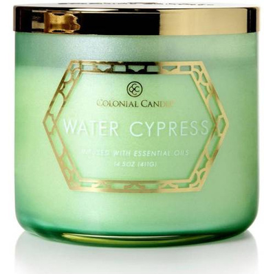 Ароматическая соевая свеча Colonial Candle Luxe в стакане 3 фитиля 14,5 унций 411 г - Water Cypress