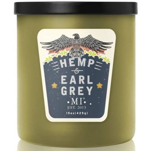 Soy scented candle for men Hemp Earl Gray Colonial Candle