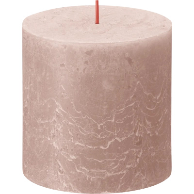 Bolsius Rustic 100/100 mm trunk candle - Misty Pink