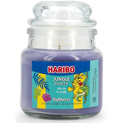 Haribo kleine geurkaars in glas 85 g - Jungle Party