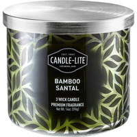 Natūralaus kvapo žvakė 3 dagtimis Candle-lite Everyday 396 g - Bamboo Santal