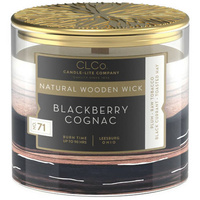 Vela perfumada mecha madera Candle-lite CLCo 396 g - No. 71 Blackberry Cognac