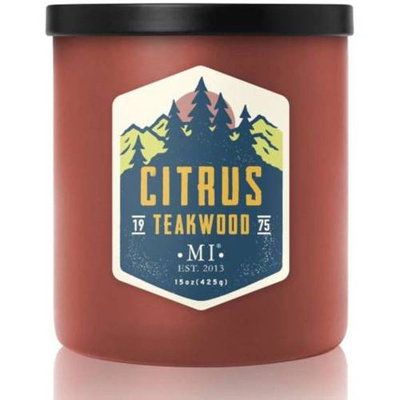 Bougie parfumée pour homme Citrus Teakwood Colonial Candle