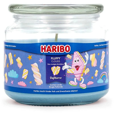 Haribo scented candle in glas 300 g - Fluffy Clouds