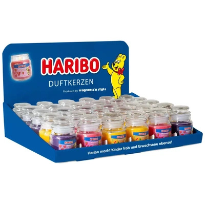 Świece zapachowe Haribo display - 30 x 85 g