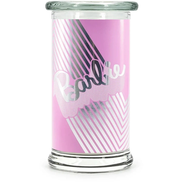 Candela profumata Barbie in vetro da 400 g - Silver Sparkle