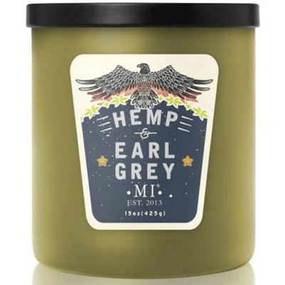 Sójová vonná sviečka pre mužov Hemp Earl Gray Colonial Candle