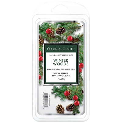 Colonial Candle Classic soy wax melt 6 cubes 2.75 oz 77 g - Winter Woods