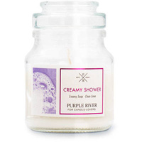 Kvepianti sojų žvakė Creamy Shower Purple River 113 g