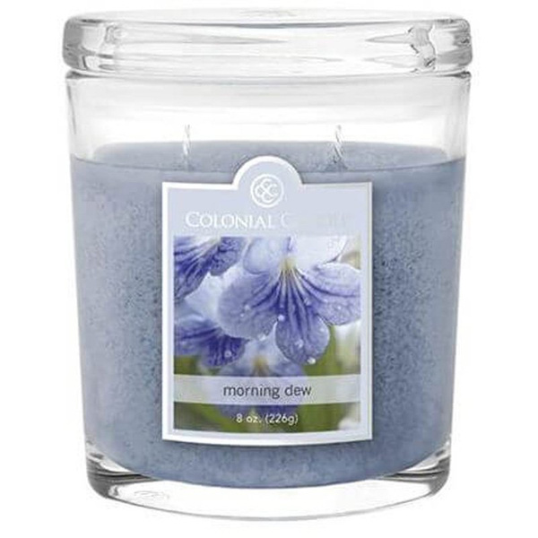 Colonial Candle medium scented oval jar candle 8 oz 226 g - Morning Dew