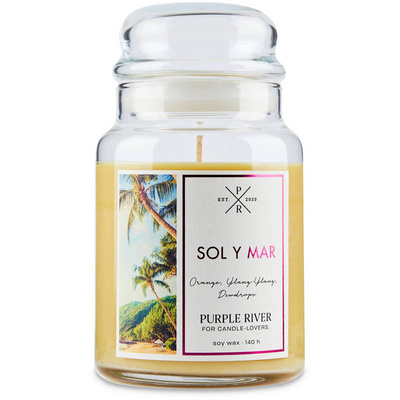 Doftljus soja Sol y Mar Purple River 623 g