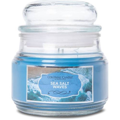 Blauwe soja geurkaars Colonial Candle - Sea Salt Waves