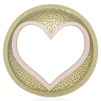 Kaars deksel metaal copper Purple River - Pastel Romance Heart