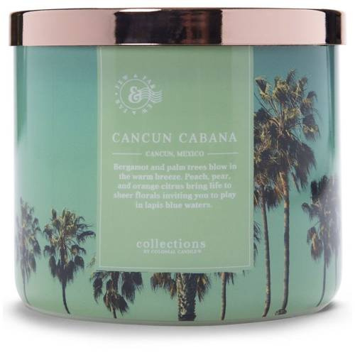 Vela perfumada de soja Colonial Candle Travel - Cancún Cabana