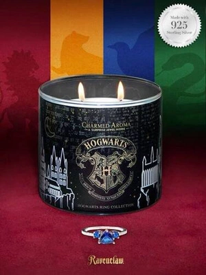 Charmed Aroma smycken ljus Harry Potter Hogwarts Ravenclaw Ring