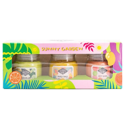 Ensemble de bougies parfumées soja trois pieces 85 g Candle Brothers - Sunny Garden