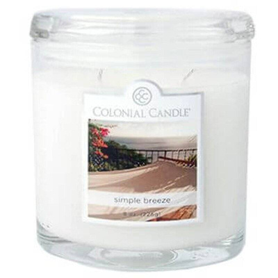 Ovale geurkaars Colonial Candle 226 gr - Simple Breeze