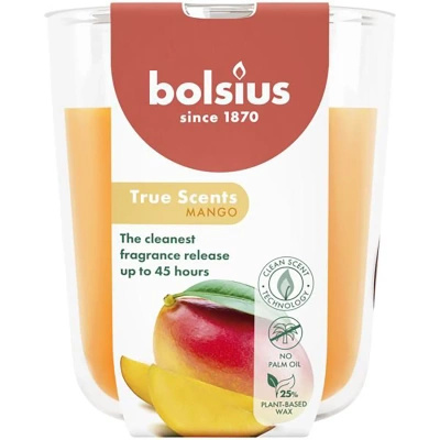 Bolsius True Scents kvapnioji žvakė 97/83 mm - Mango