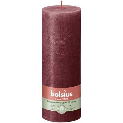 Bolsius Rustic 190/68 mm trunk candle - Velvet Red