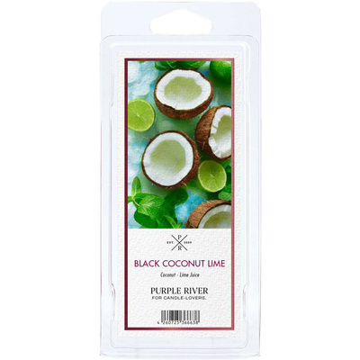 Cera profumata di soia - Black Coconut Lime Purple River 50 g