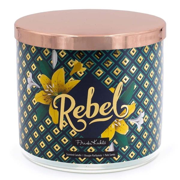 Candela profumata Frida Kahlo in vetro 400 g - Rebel