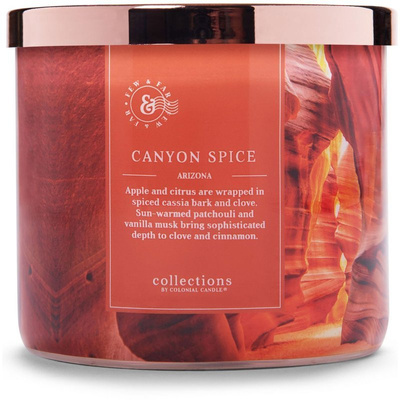 Colonial Candle Travel sojų kvapo žvakė - Canyon Spice