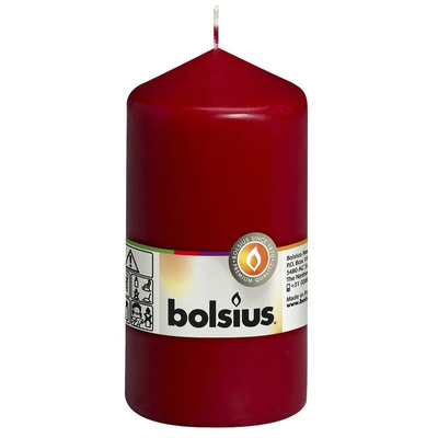 Bolsius stump candle 130/58 mm - Maroon