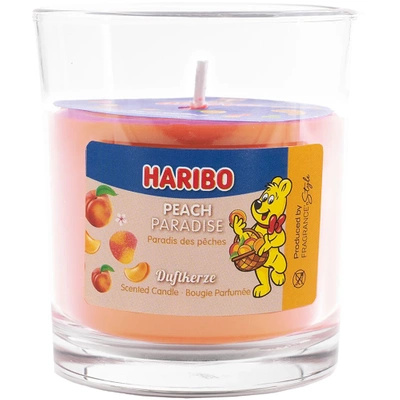 Kvapi žvakė stiklinėje Haribo 135 g - Peach Paradise