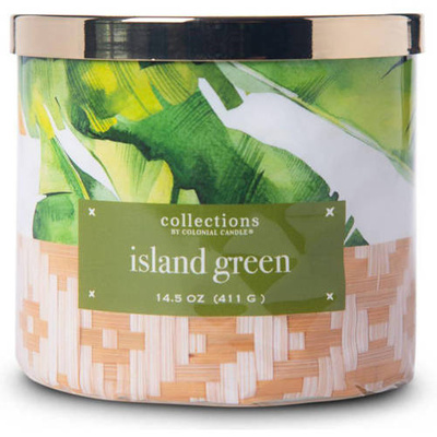 Soy scented candle Island Green Colonial Candle