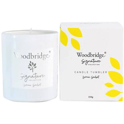 Woodbridge Signature scented candle in glass - Lemon Sorbet 310 g