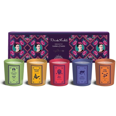 Frida Kahlo scented candle set 5 x 45 g - Garden of Scents