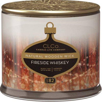 Vela de Navidad perfumada mecha madera Candle-lite CLCo 396 g - No. 82 Fireside Whiskey