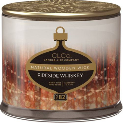 Doftljus jul träveke Candle-lite CLCo 396 g - No. 82 Fireside Whiskey